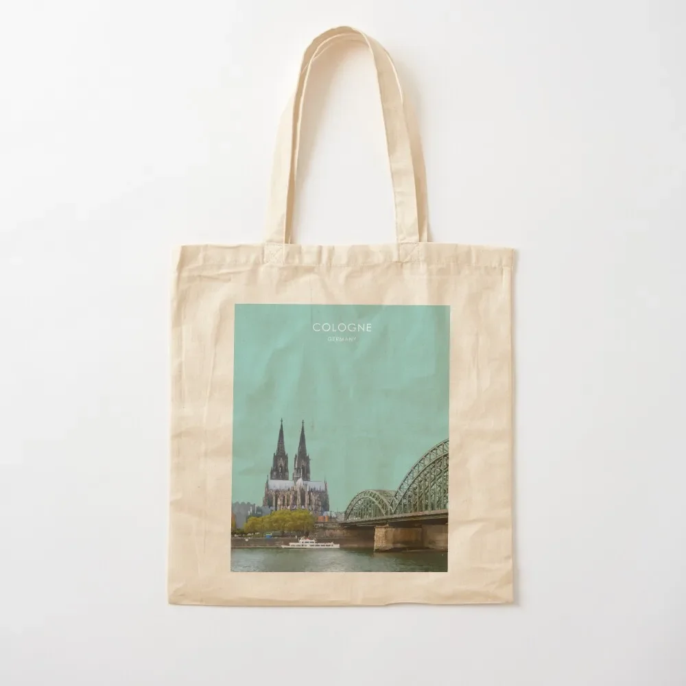 

Cologne, Germany Travel Artwork Tote Bag Women bags tote bag university shopper bags Portable shopping bag