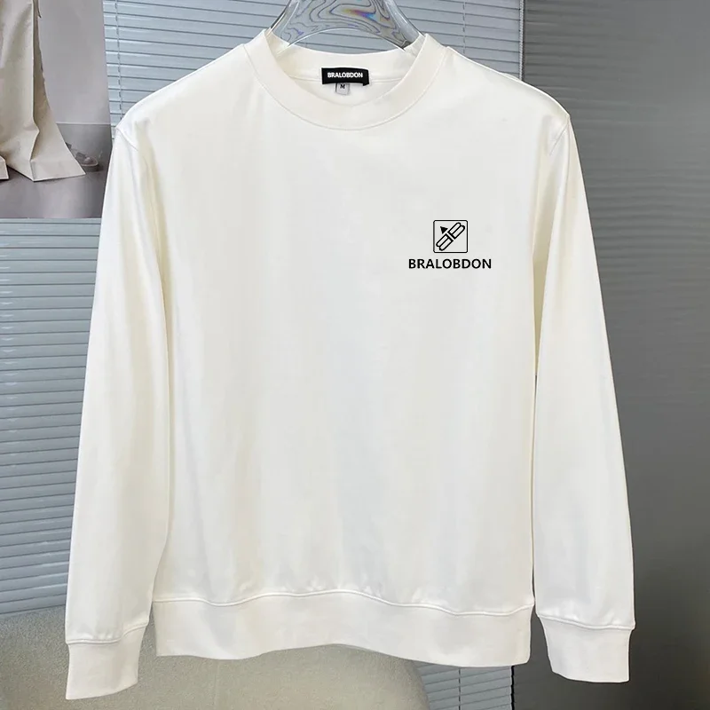 Men`s  hoodie T-shirt BB Bralobdon 2024 autumn/winter new fashion brand men's letter hoodie loose round neck with a base shirt