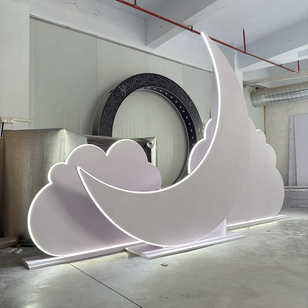 Şık LED Işıklı Ay&Bulut PVC Öz - Lighting Decor Rentals incelemesi ve fiyatı