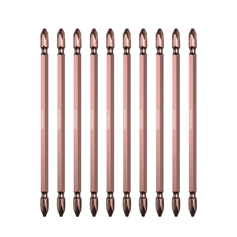 

Screwdriver PH2 Double Head High-speed Drill Ph2 Stripping During Vanadium Alloy Steel 1/4'' (6.3mm) Hex PH2 Double Head