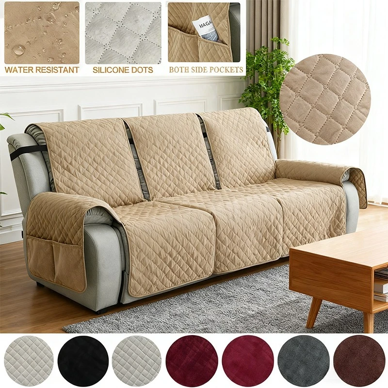 

Non-Slip Recliner Sofa Covers 2/3 Seaters Elastic Band Sofa Covers Washable Furniture Protector for Bedroom, Office, Living Room