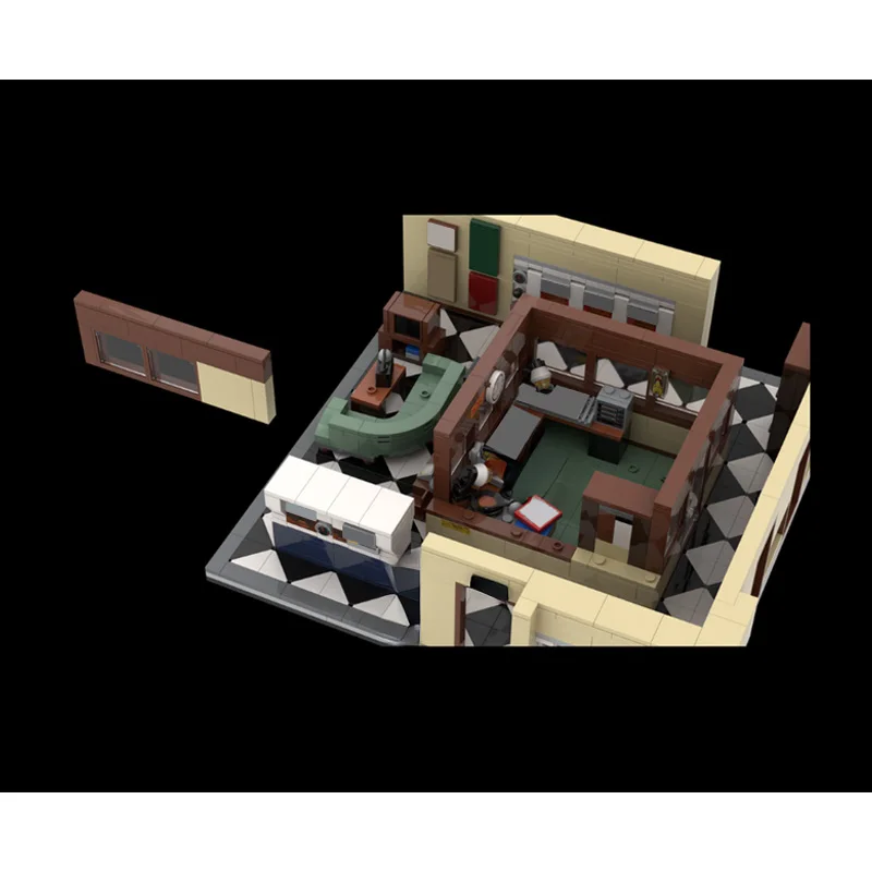 مجموعة بناء منزل مدينة للديكور المنزلي، لعبة تركيب غرف داخلية للديكور