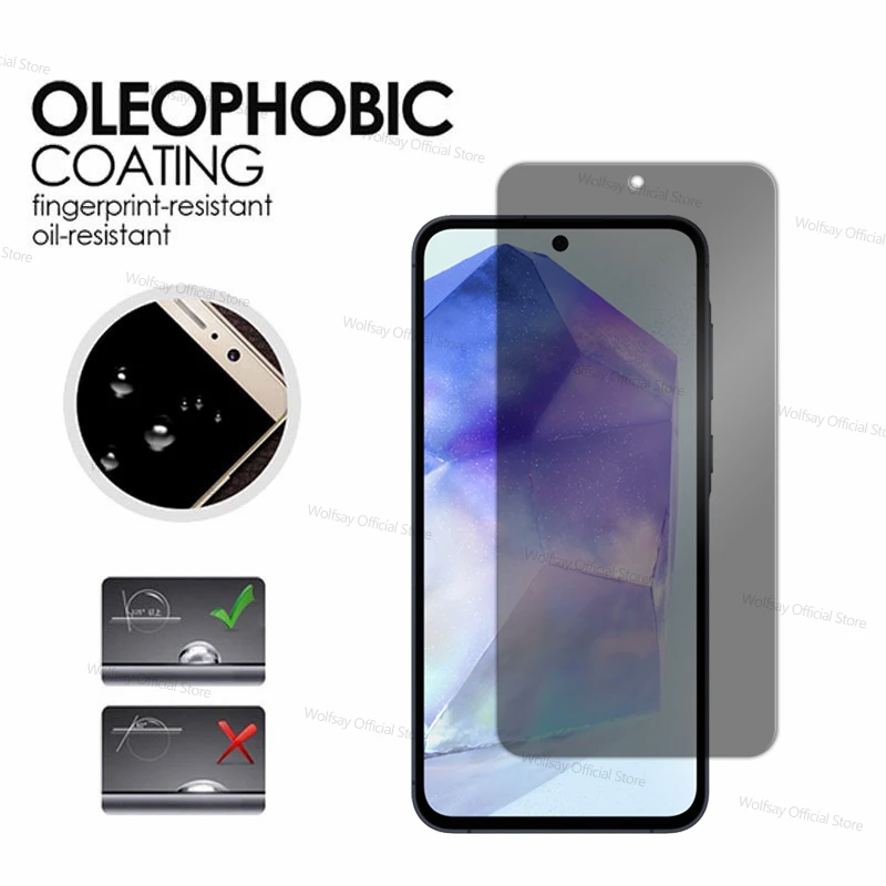 Protecteur d'écran de confidentialité pour Samsung Galaxy Quactus 5, verre anti-espion Guatemala, verre de téléphone, 2 pièces, 4 pièces