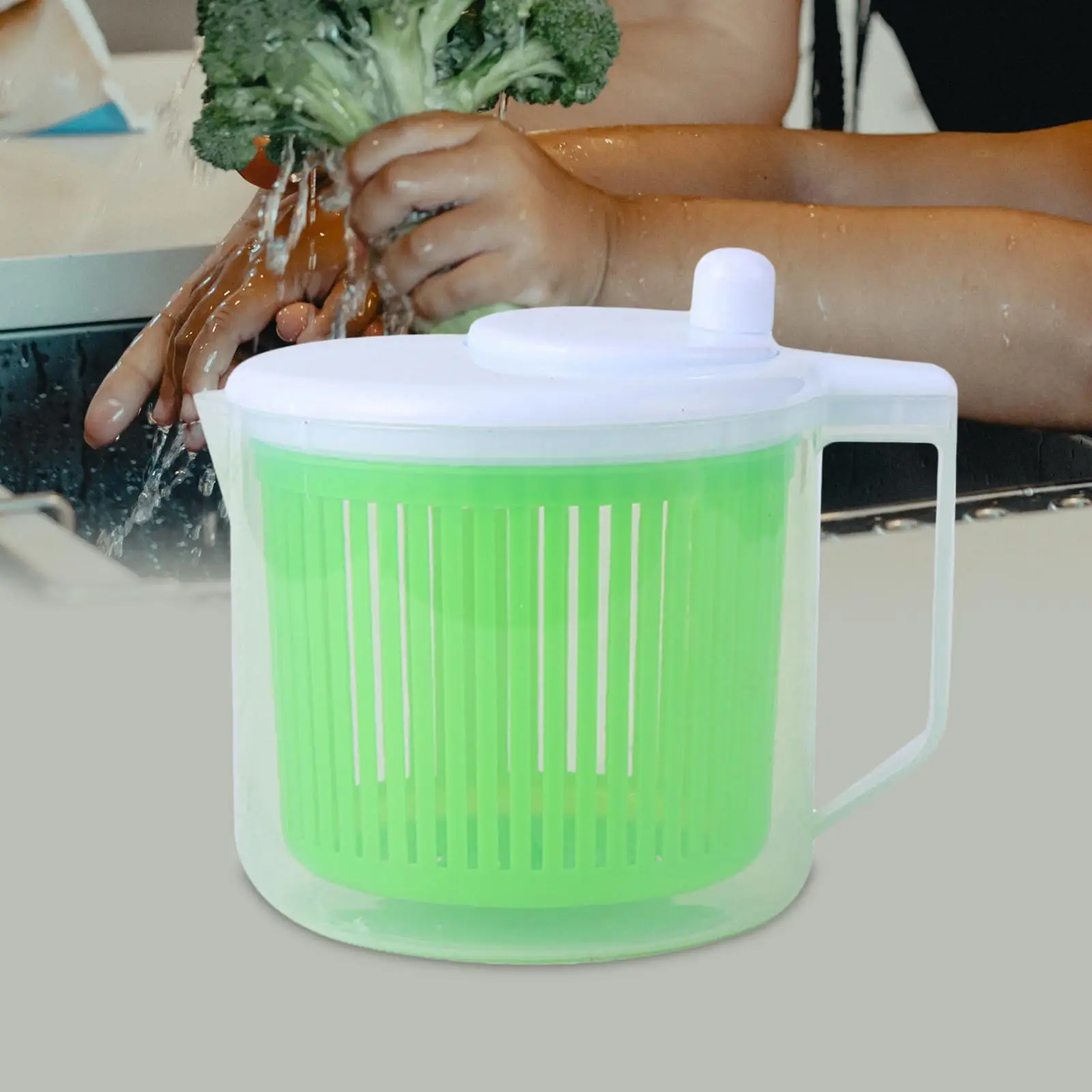 Salad Dryer Quick Dry Lettuce Cleaner and Dryer Household Fruit Dryer Drainer for Kitchen Cabbage Washing Vegetables Onion