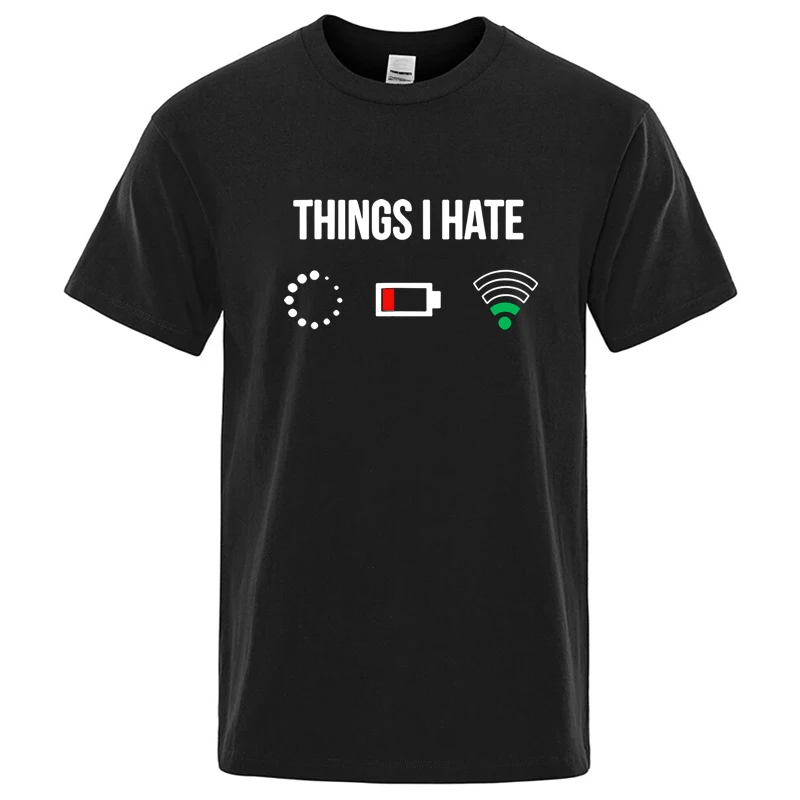 Herren Sommer Hochwertiges Baumwollmischgewebe Lustig Bedrucktes T-Shirt Weich & Atmungsaktiv Rundhals Kurzarm-Shirt, Unisex Freizeitkleidung