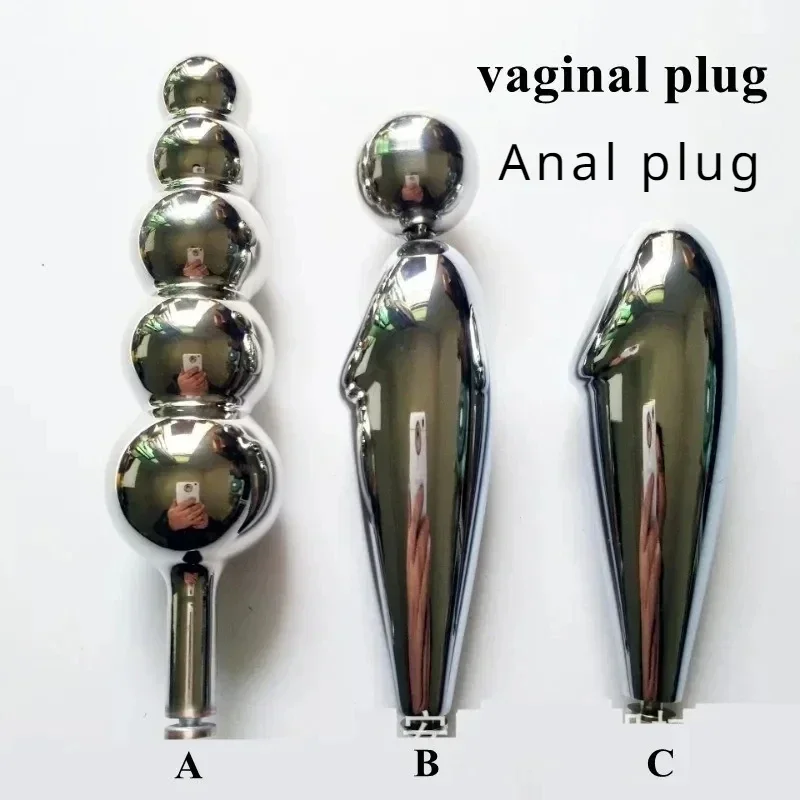 Female Chastity Belt Pants with Anal Vagina Plug Invisible Strap on Stainless Steel Gear Device BSDM Bondage SexToys for Woman