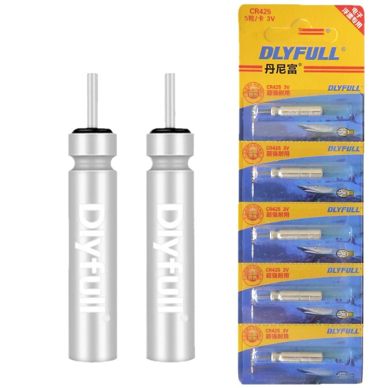 10 Baterías Luminosas CR322 CR425, Batería de Litio Tipo Pin, Batería de Larga Duración, Accesorios de Repuesto para Pesca Nocturna