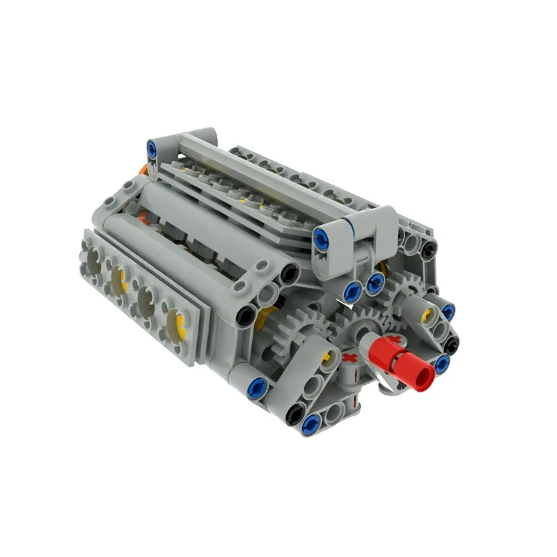 Kit di costruzione di modelli di motori W16: blocchi tecnici di piccole particelle con potenza meccanica Giocattolo educativo STEM fai-da-te per bambini adulti