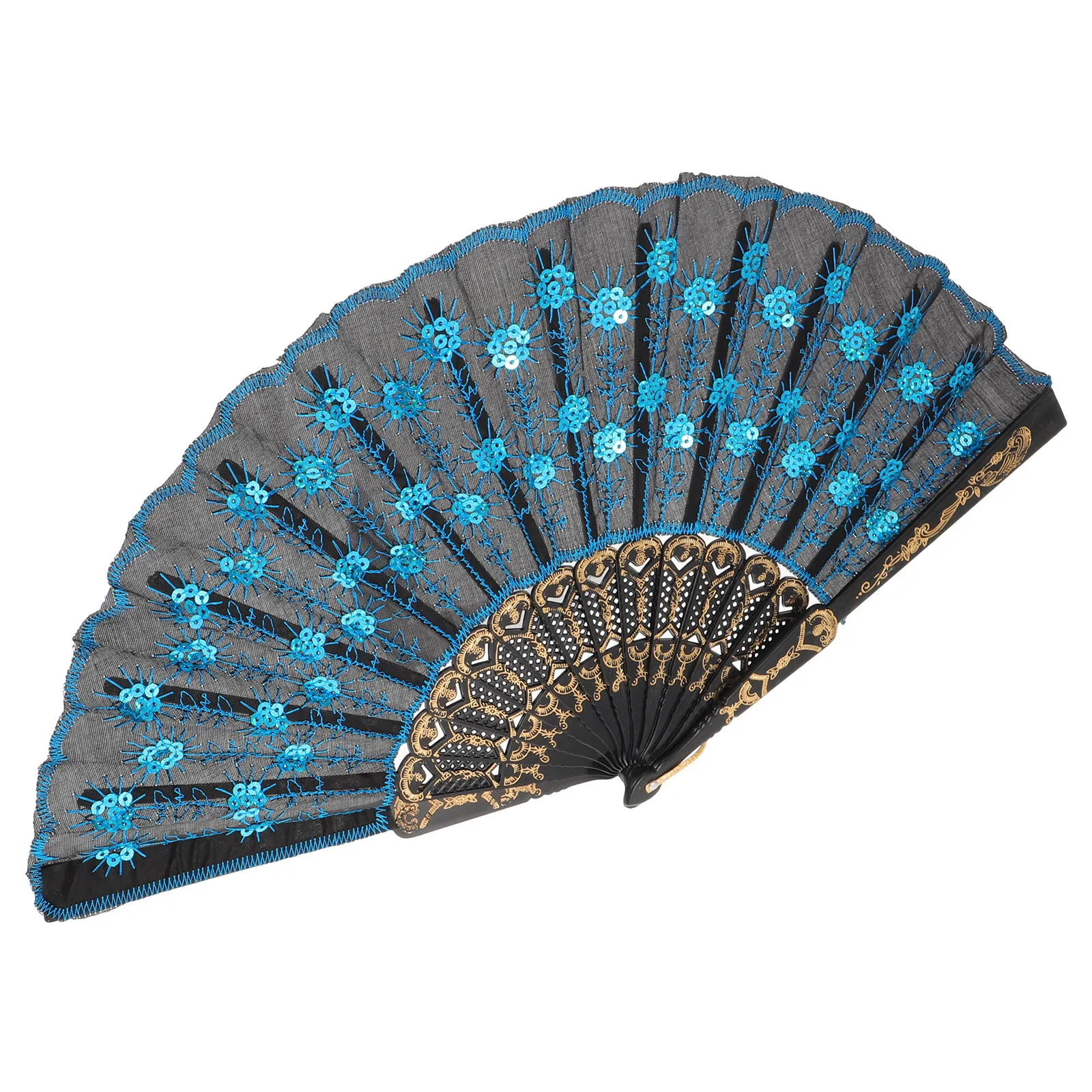 hand fan elegant hand fan embroidered hand fan sequin hand fan folding hand fan