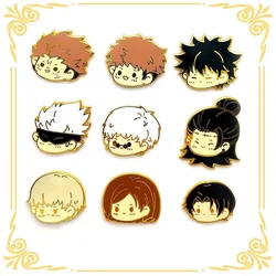 JK Pins Anime Badges Enamel Cartoon Kawaii Yuuji Itadori Megumi Fushiguro Satoru Gojou Sukuna Cosplay Accessories