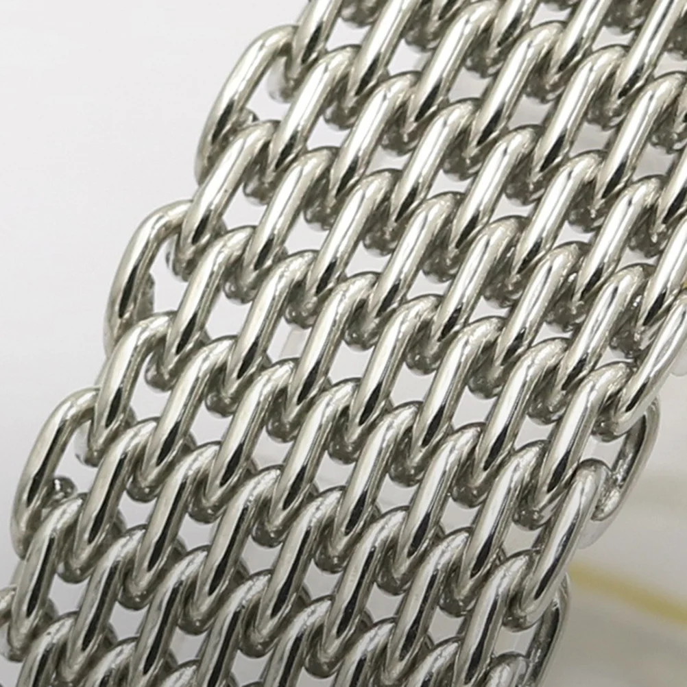

20Mm Shark Mesh Watch Band Stainless Steel Metal Strap Comfort Casual Sports Activities Metal Watchband