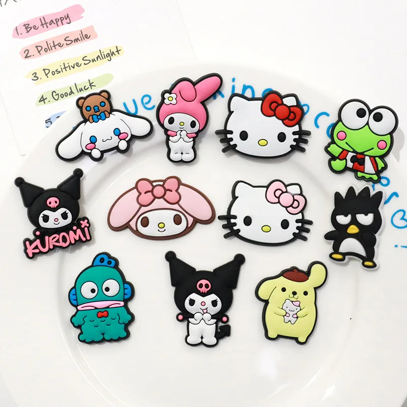 Sanrio Penguin Frog Shoe Decorations Accessories Charms for Clogs Bogg Bag Bubble Slides Sandals, Gift Idea for Birthday image 4