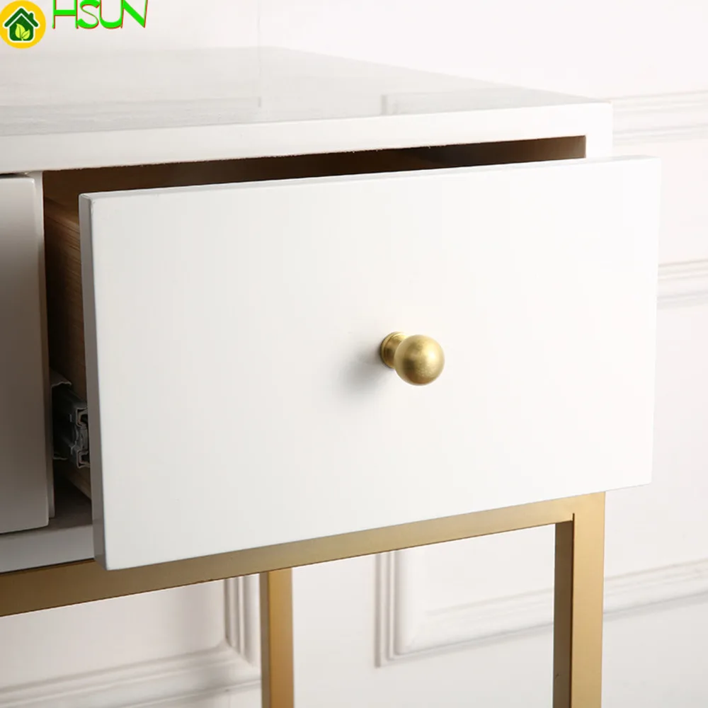 All copper modern simple desk drawer handle solid brass ball cabinet door handle single hole metal handle