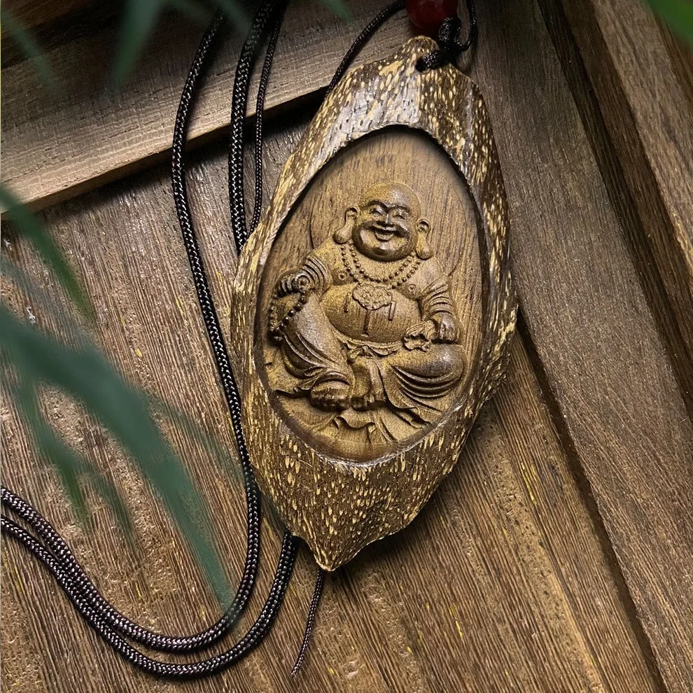 

Подвеска с резьбой из агарового дерева вьетнамский Nha Trang, висит знак без беспокойства на машине, дарящий подарок друзьям