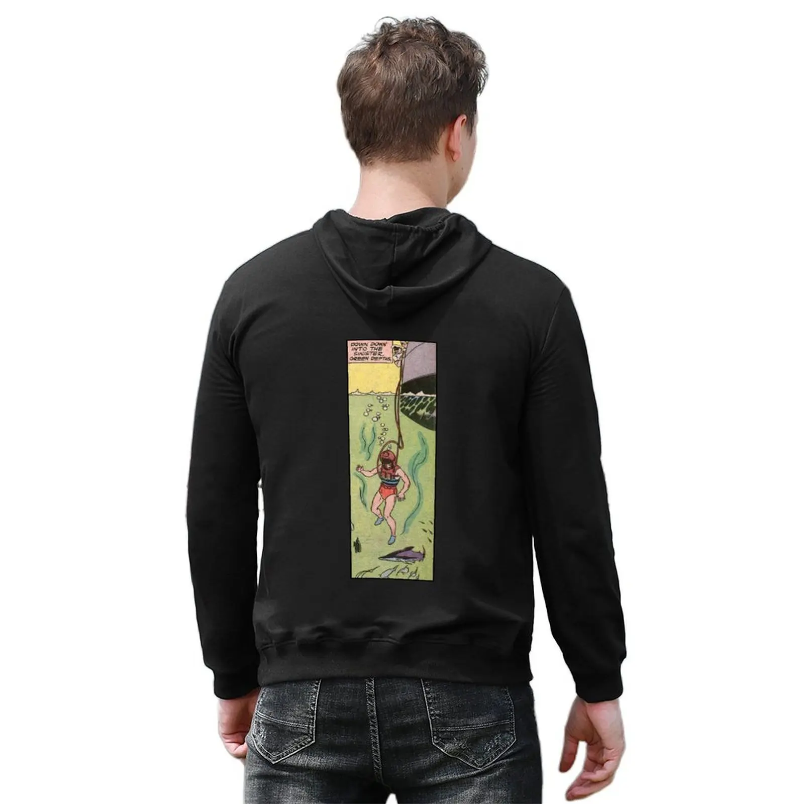 Down Down Into The Sinister Green Depths... Hoodie autumn new products mens designer clothes fashion men tracksuit