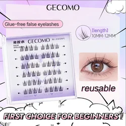 6 Rows of Single Cluster Glue-free False Eyelashes Naturally Enlarge the Eyes Suitable for a Variety of Occasions