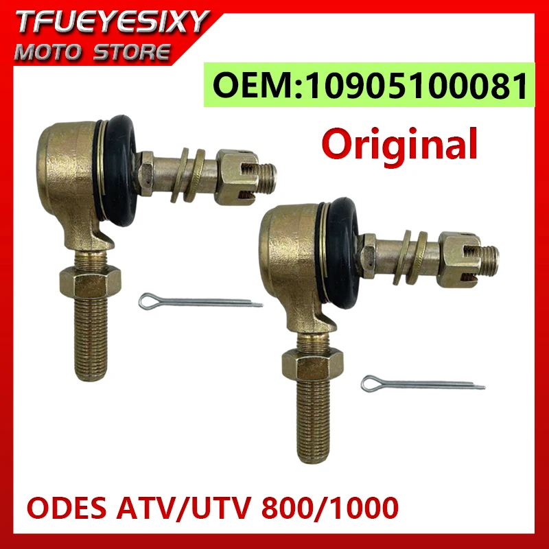 TFUEYESIXY 2PSC 10905100081 Original Steering Tie Rod End 12mm Ball Joint For Odes 800/1000 ATV/UTV Dominator X2 X4 Raider