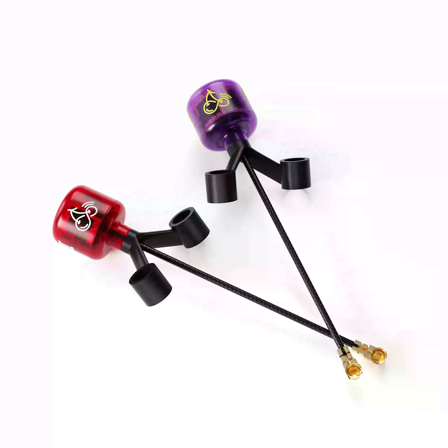Colorful Y-Type RushFPV Cherry 2 Drone Antenna with UFL Port, Innovative Y Bracket Easy Mount for Micro Toothpick Cinewhoop