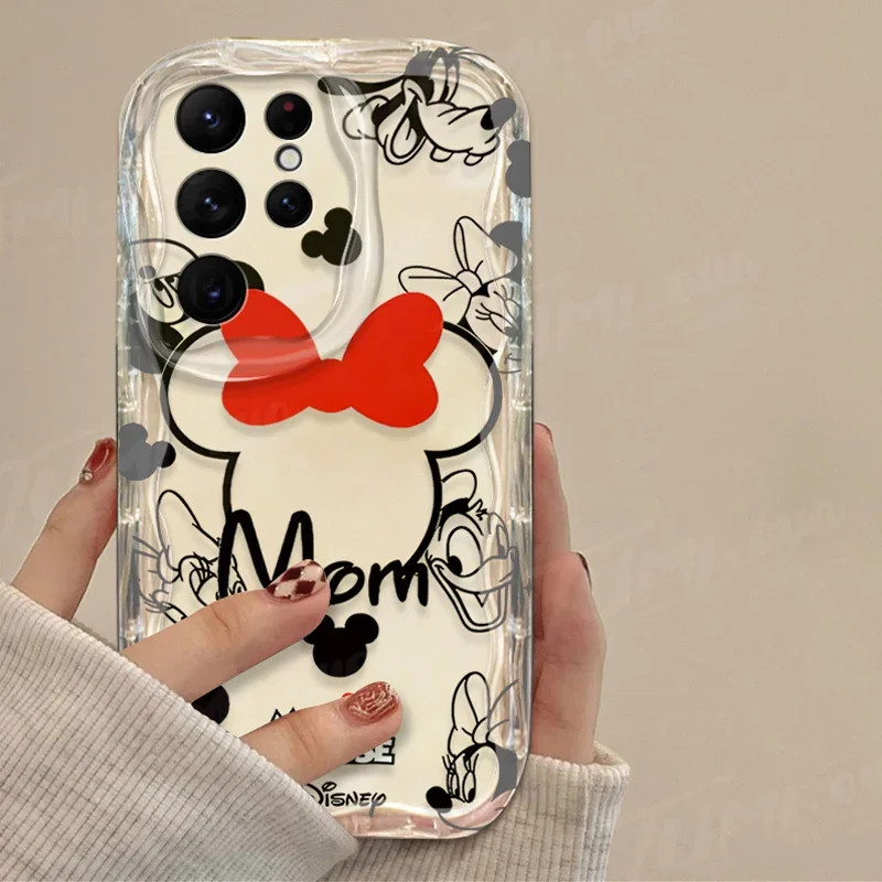 Disney Mickey Minnie Mouse Clear Case For Samsung Galaxy A54 A34 A24 A14 A13 A53 A33 A73 A23 A52 A52S A32 A22 A12 A51 A71 Cover