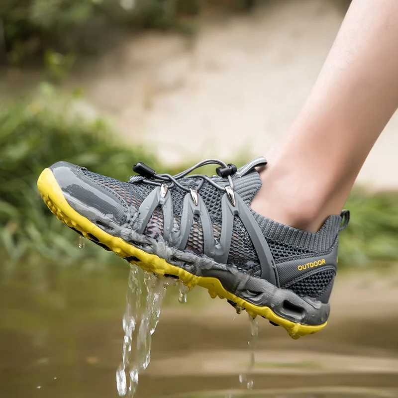 

Summer Non-slip Hiking Shoes Men Women Breathable Wading Travel Shoes Lightweight Climbing Sports Shoes Multifunctional Sneakers