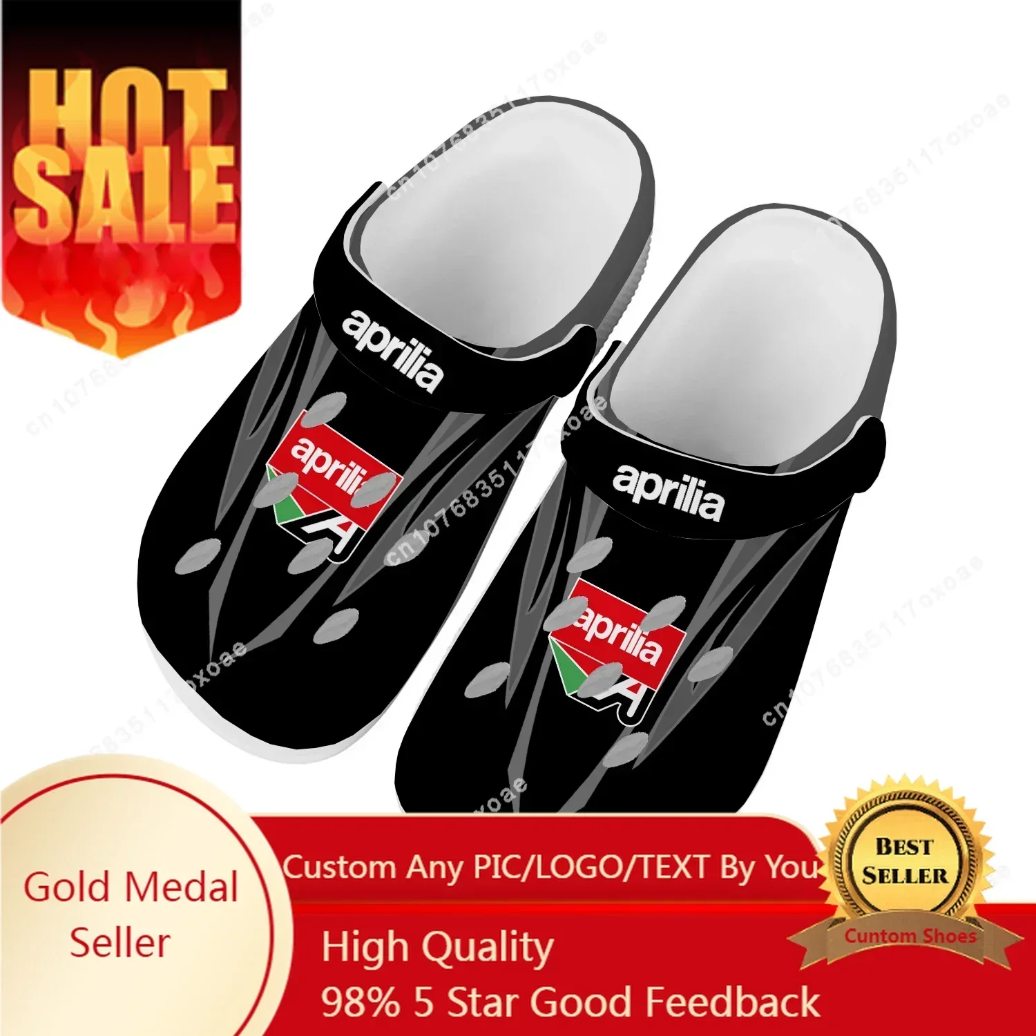 

Aprilia Shoes Home Clog Mens Women Youth Boy Girl Sandals Shoes Garden Custom Made Breathable Shoe Beach Hole Slippers