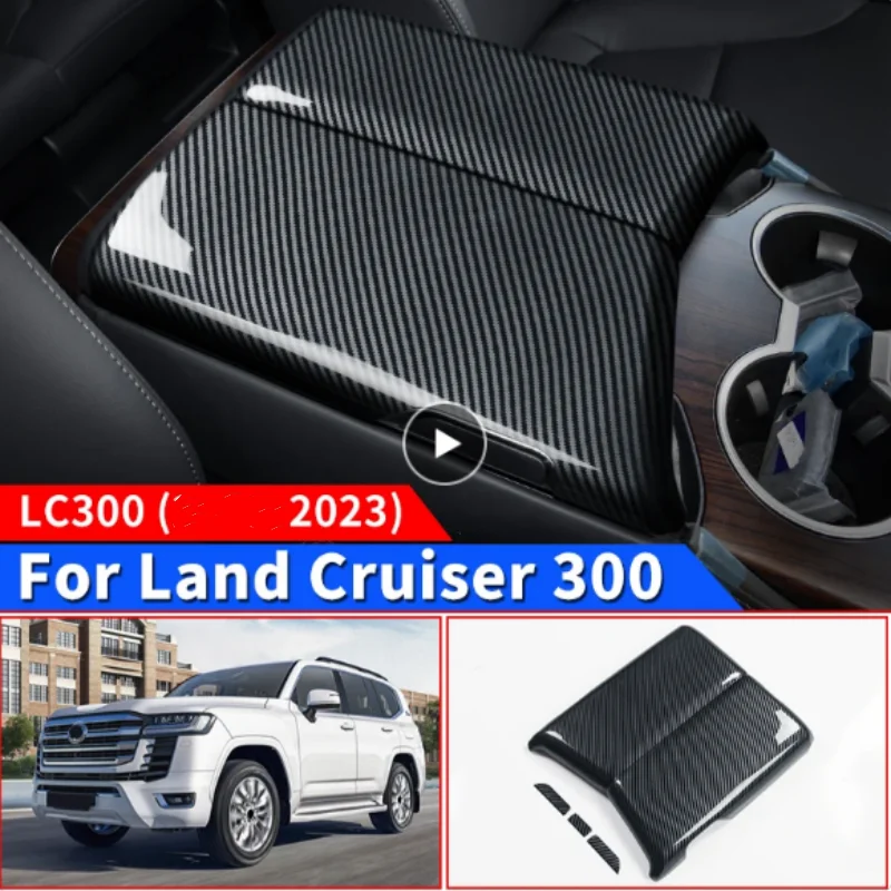 

For Toyota Land Cruiser 2023-2024 center Armrest Box Protective Cover LC300 Interior Accessories Tuning Modification