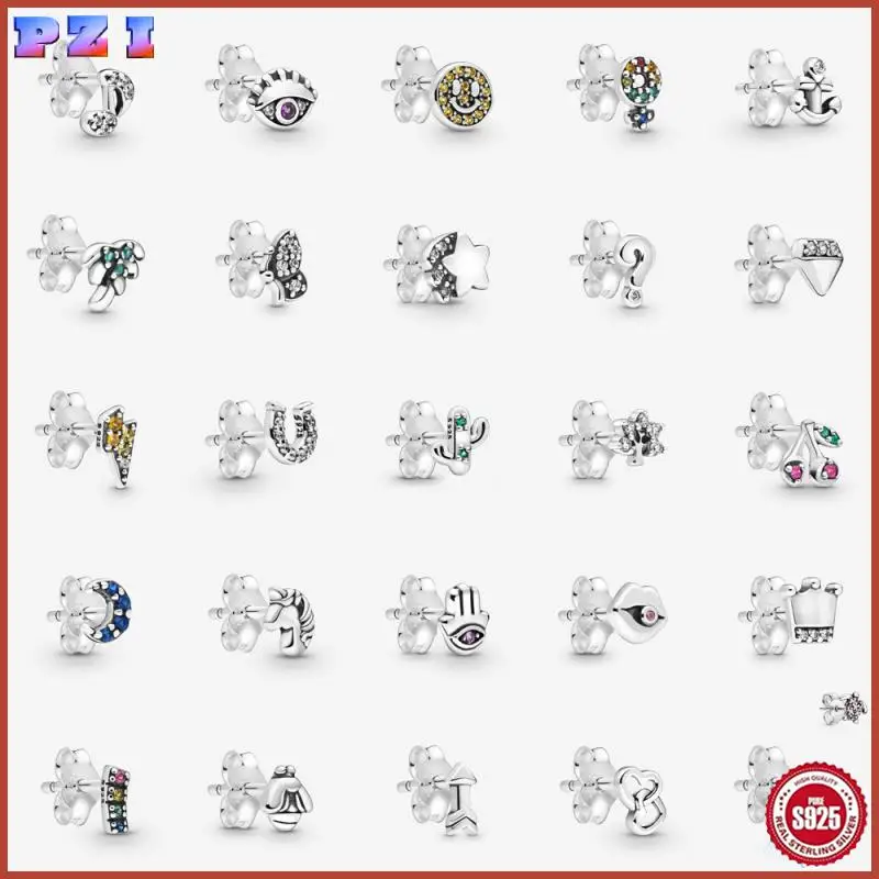 

Original Authentic 925 Sterling Silver Single Me Series Diy Earrings Women Fashion Jewelry Gift ﻿