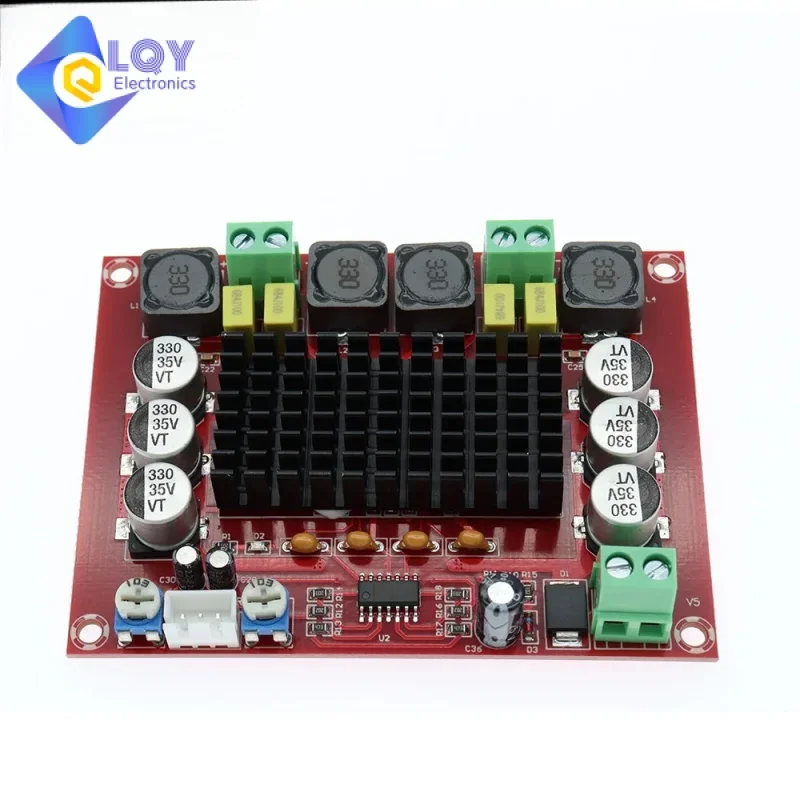 LQY Original Chip TPA3116 D2 XH-M543 12V 24V 120W*2  Dual Channel Digital Power Audio Amplifier Board 120W x2