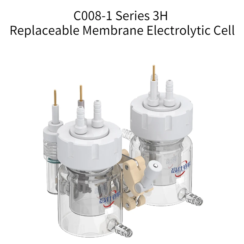 

C008-1 Series 3H Replaceable Membrane Electrolytic Cell Electrochemical Cell Luggin Capillary Extended Electrode Relative Sealed