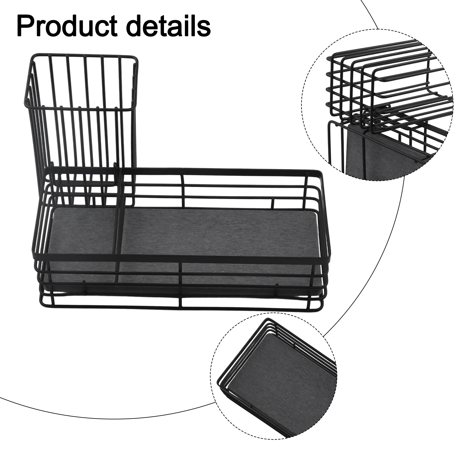 

Countertop Organization 23.5x10x13.5cm 9.25x3.93x5.31inch Sink Holder Compact Countertop Sponge Organizer Absorbent Tray