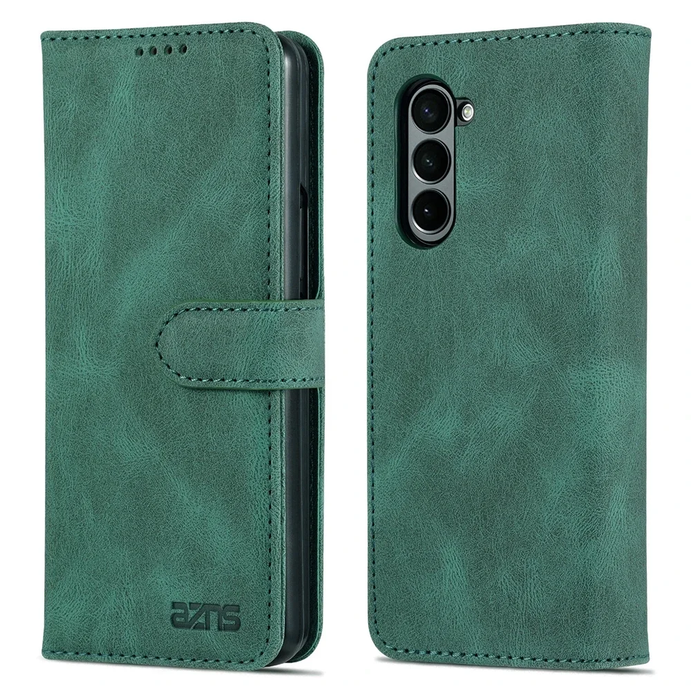 Business Flip Leather Case voor Samsung Galaxy Z Fold 7 6 5 4 3 5G Fold7 2025 Luxe Magnetische Flip Book Card Portemonnee Telefoon Cover
