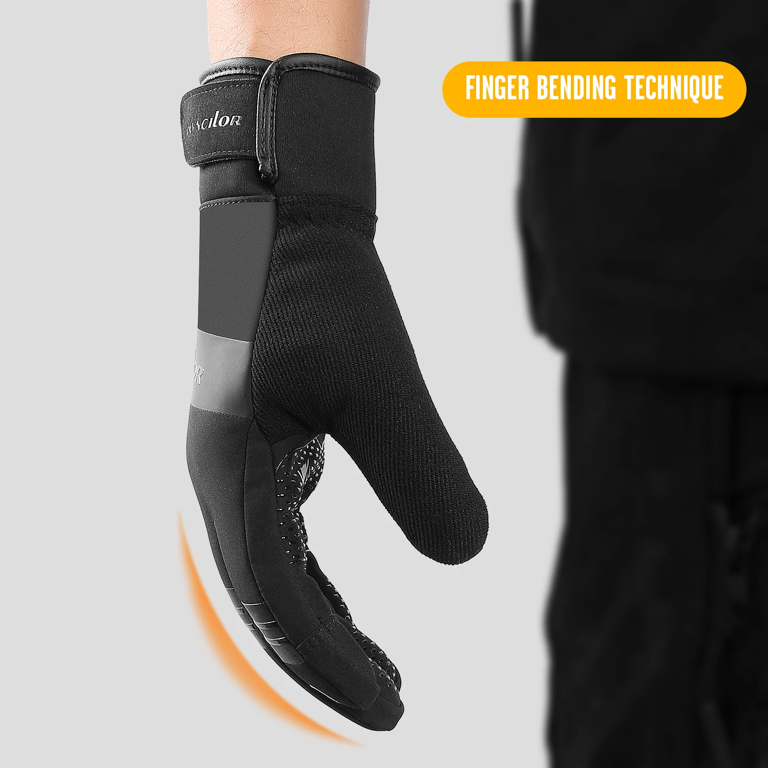 Gants de moto coupe-vent pour le cyclisme, l'équitation, le ski, le scooter en plein air, la course à pied, les sports, chauds, écran tactile, 3M