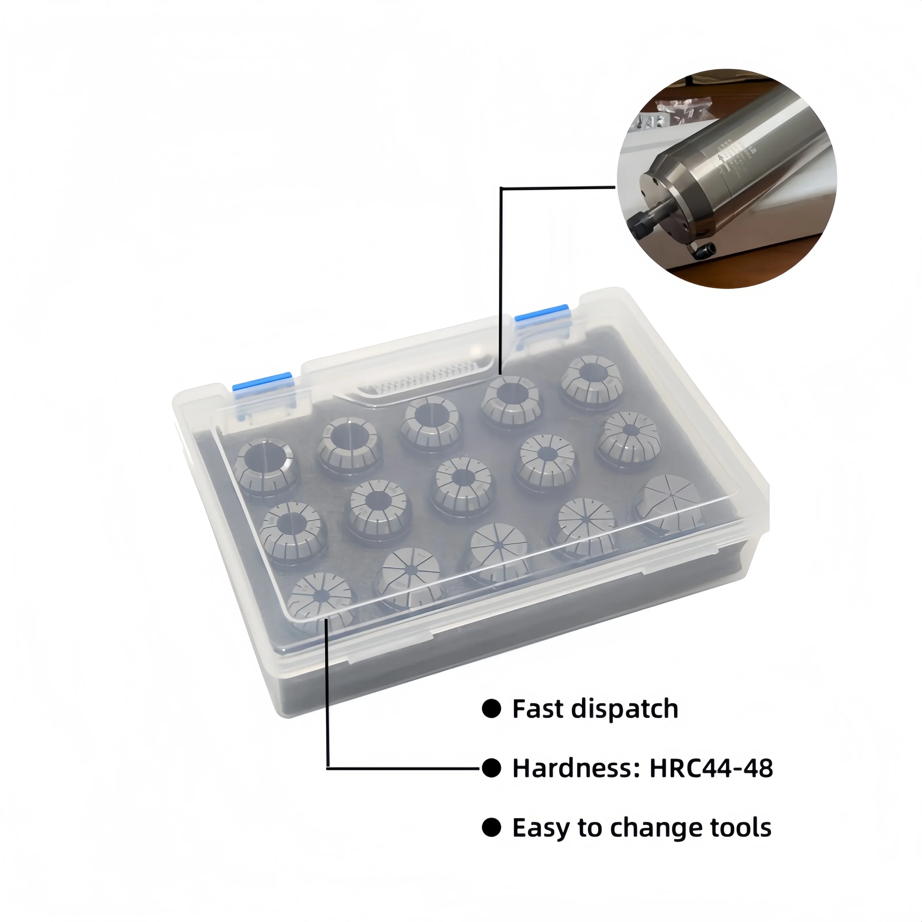 

2026 ER25 1OPCS Spring Collet Set 1mm-10mm Range Milling Machine Accessory