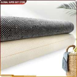 1.5x4m Tufting Cloth with Yellow Marked Lines for Rug Tufting DIY Monk Cloth Rug Tufting Kit for Punch Needle Rug Hooking