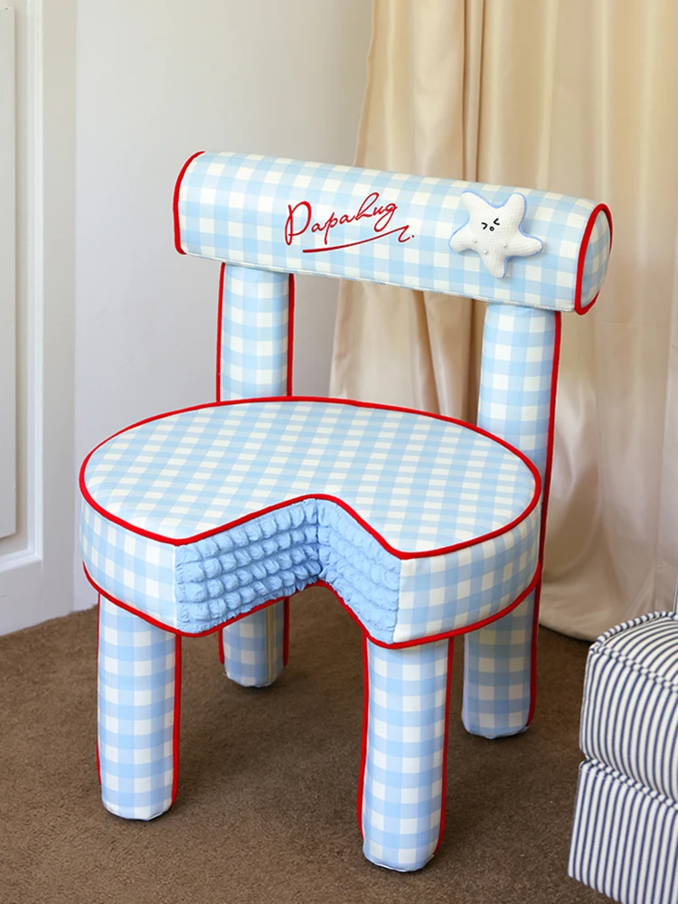 Cute Cake Shaped Chair Home Furniture Cafe Balcony Living Room Backrest Stools Bedroom Makeup Stool Single Sofa Chair