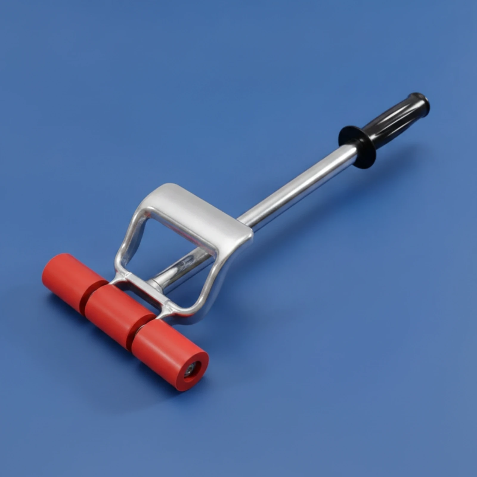 Extendable Roller Tool Heavy Duty Three-Roller Hand Tool Non-Slip Comfortable Grips for Installers, Floor Installation