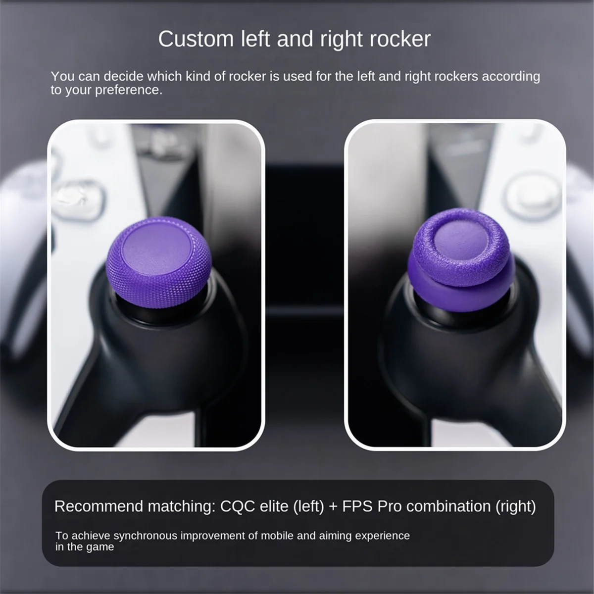 Fashion Thumb Grip Set Joystick Cap Thumbstick Cover for PlayStation Portal PS5 White