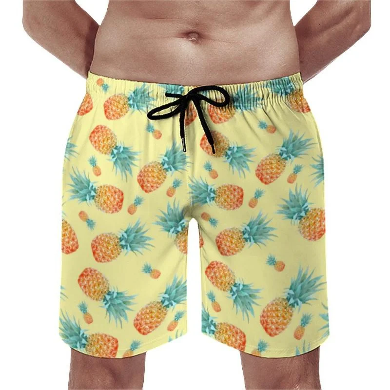 Harajuku Summer New 3D Printed Tropical Fruit Pineapple Beach Shorts For Men Children Fashion Funny Pants Homber Swimming Shorts