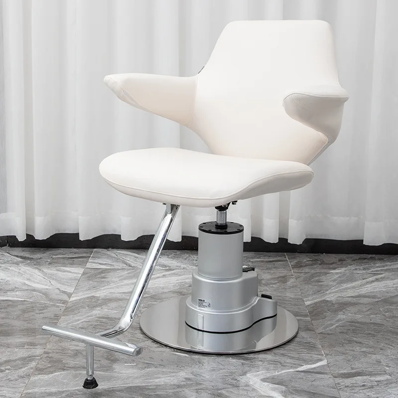 Sillas de peluquero con acento de diseño nórdico, silla de barbero ergonómica rodante moderna minimalista, mesa de comedor, muebles de salón Sedie XYBC
