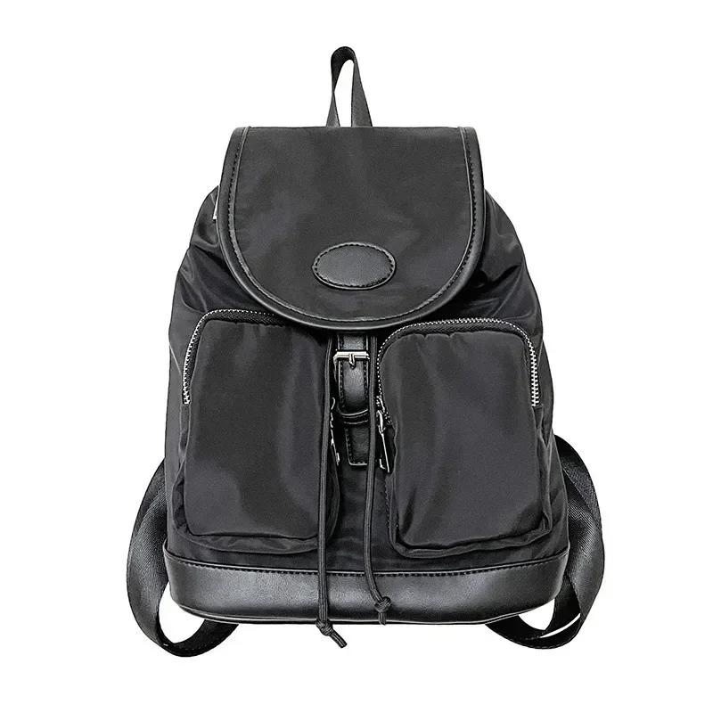 Backpack Women Nylon New Fashion Simple Korean Unisex Bags School Backpack for College Students All-match