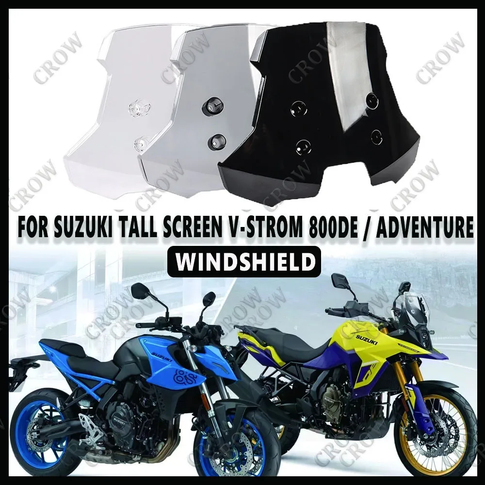 

Ветрозащитный экран для SUZUKI V-STROM 800 DE 2023 2024 V-дополнительный 800, ветрозащитные стекла, высокая защита экрана, защитные обтекатели