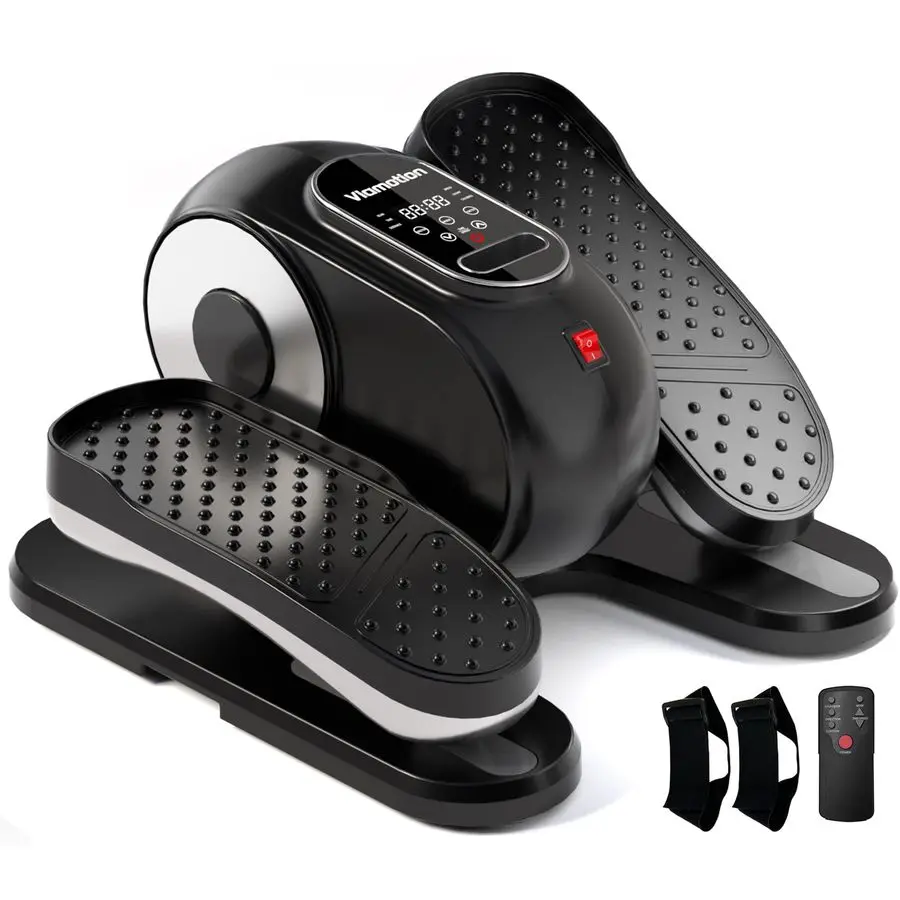 

Under Desk Elliptical Machine, Leg Exerciser as Seen on TV While Sitting for Senior with Remote Control, Portable Q Customizable