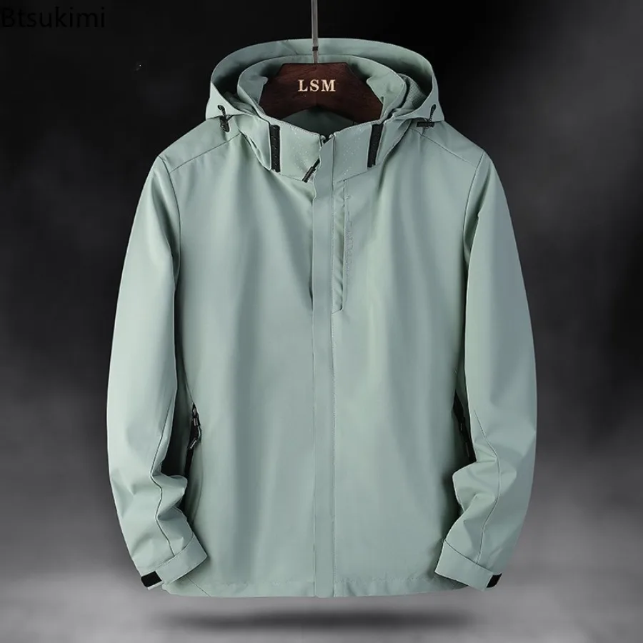 

Men's/ Women's Spring Autumn Hooded Jackets Outdoor Windproof Rainproof Mountain Climbing Layer Rainproof Camping Hiking Suit