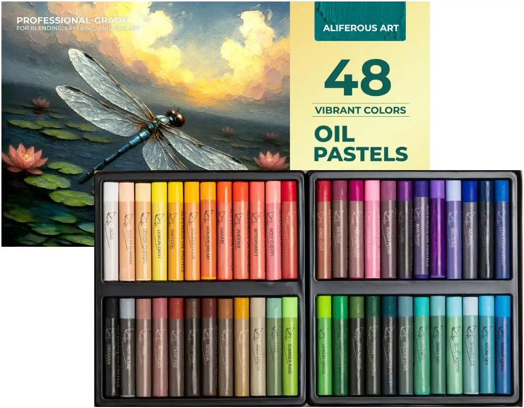 

Набор мягких масляных пастелей из 48 цветов для художников и детей - профессиональные художественные принадлежности с яркими цветами