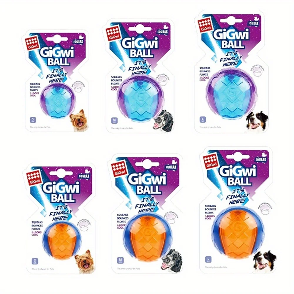 Unzerbrechlicher Gummi-Quietschball für Hunde – Langlebig, Federnd & Robust für Outdoor-Spiele, Perfekt Größe für Kleine & Große Hunderassen – Detail 4