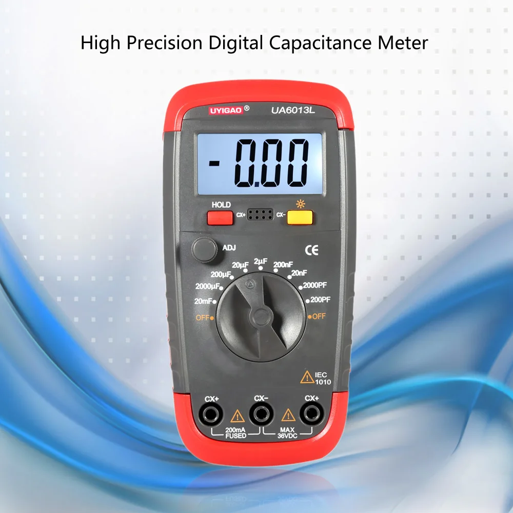 YIGAO UA6013L Professional Capacitance Meter Digital LCD Capacitor Tester Electronic Diagnostic Tool