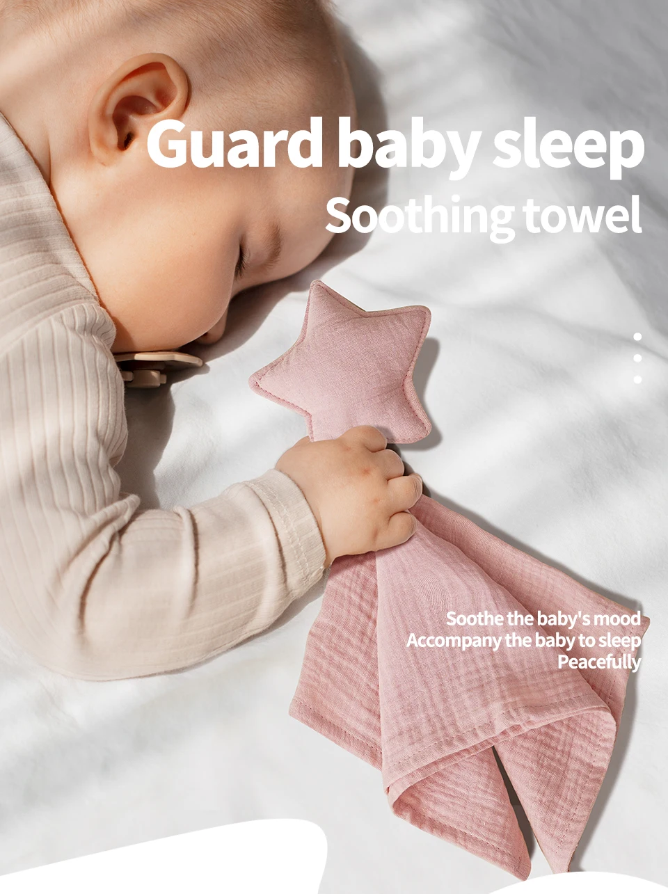 Baby Baumwolle Musselin Bequeme Decke Nette Katze Puppe Für Kleinkinder Kinder Schlaf Beschwichtigen Handtuch Kinder – Detail 1