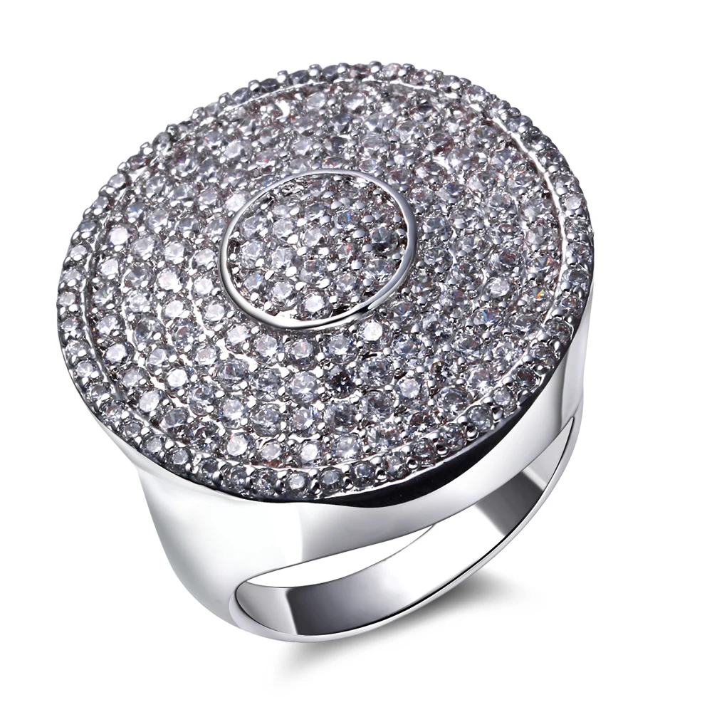 Broken code clearance! Fashion Jewelry Micro pave shiny Cubic zircon Luxury Ring For Women