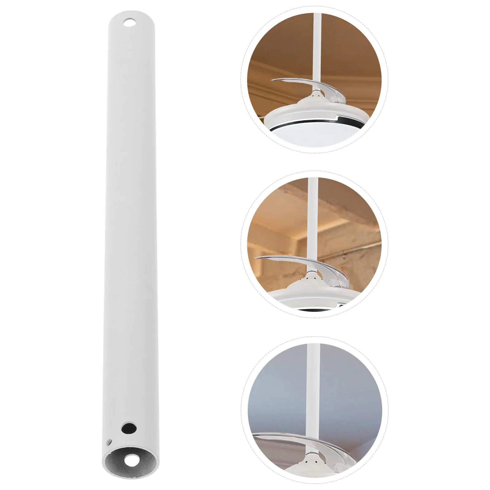 تمديد قضيب 12 بوصة الحديد Downrod لمراوح عالية دائم استبدال جزء تمديد قضبان لمروحة السقف مروحة السقف