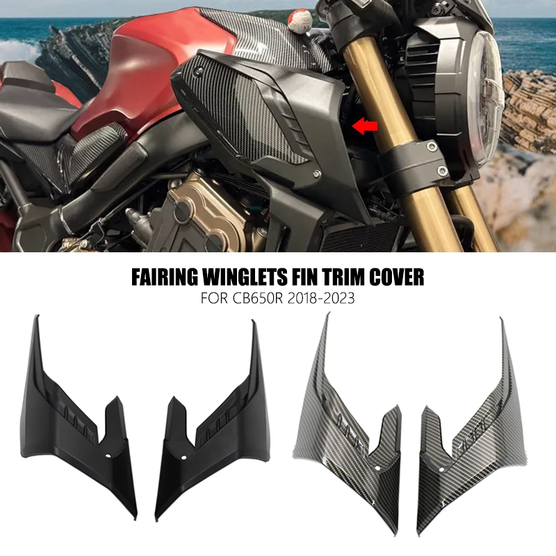 

Deflector Winght Winglets Fin Trim Cover Winght Fit For Honda CB650R CB650 R CB 650R 2018-2023 2019 2020 2021 2022 Motorcycle
